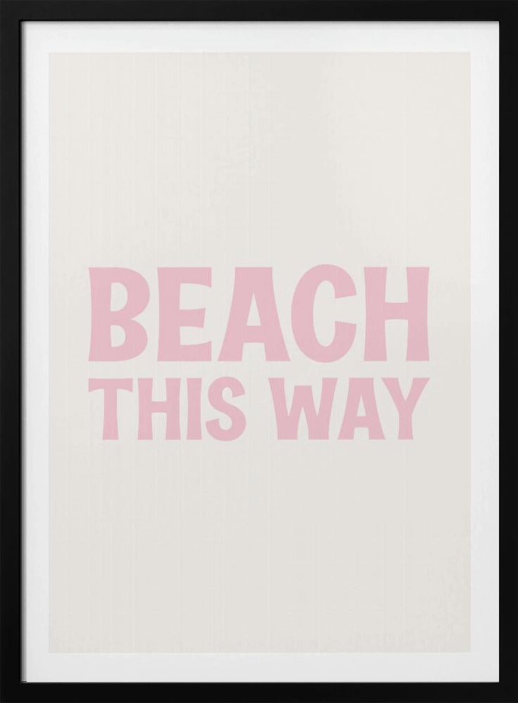 Strand deze kant op | Poster