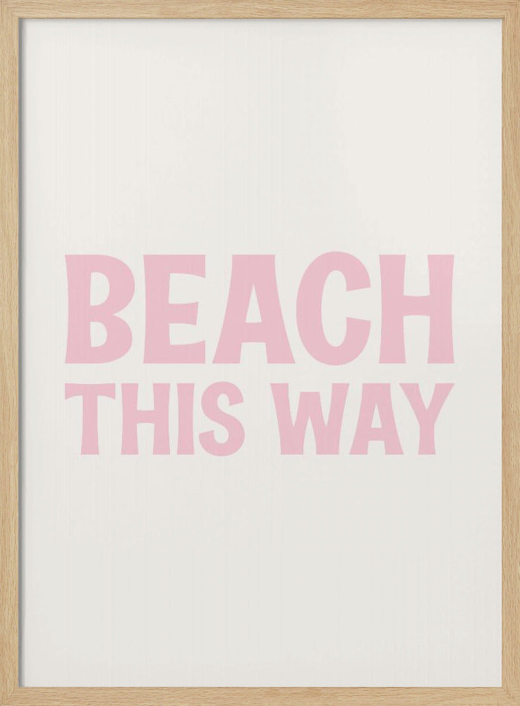 Strand deze kant op | Poster