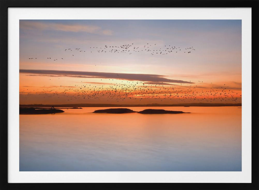 bij zonsondergang | Poster