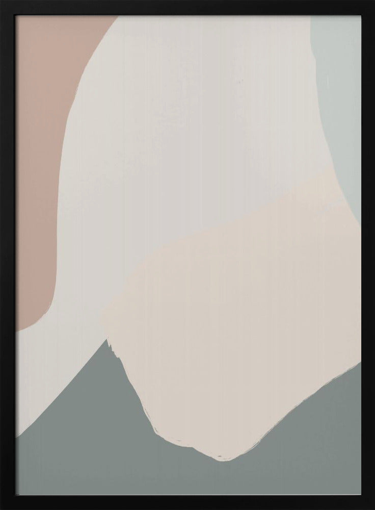 Rustgevende beige abstract | Poster