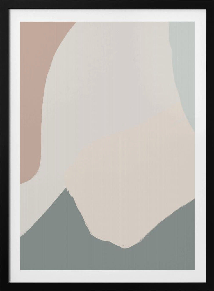 Rustgevende beige abstract | Poster