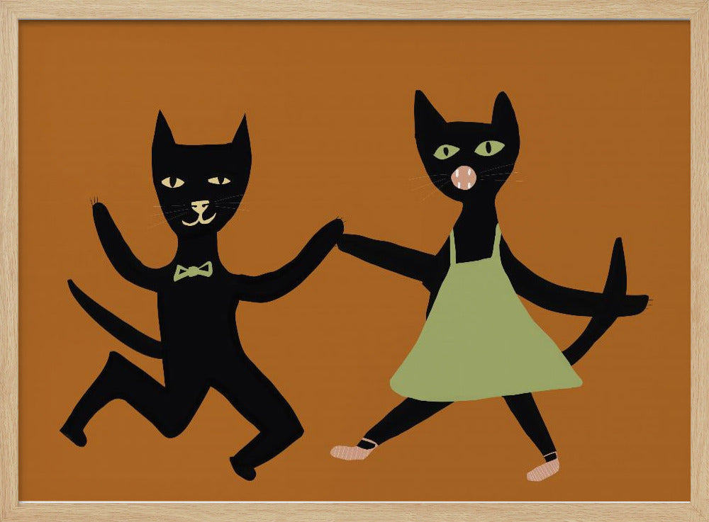 Dansende katten | Poster