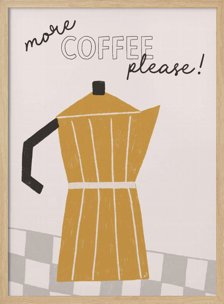 Meer koffie | Poster