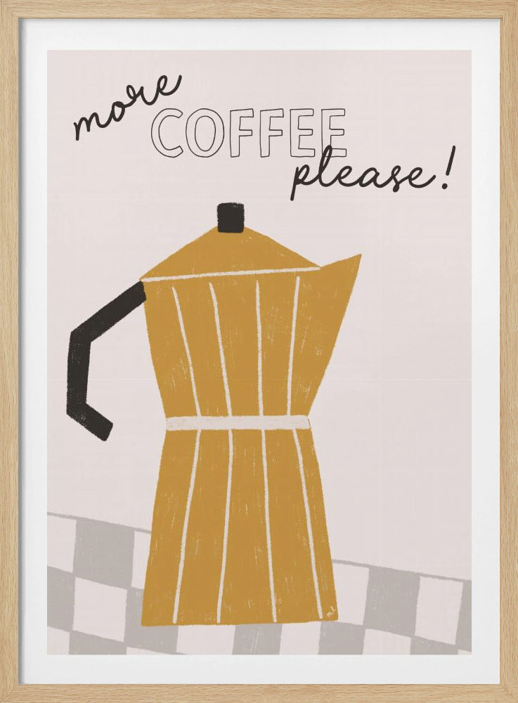 Meer koffie | Poster