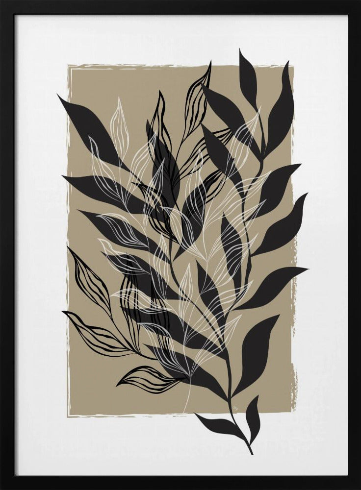 Minimalistisch botanisch ontwerp | Poster