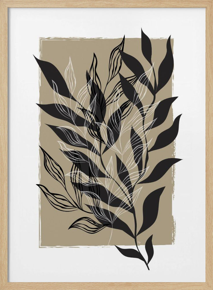 Minimalistisch botanisch ontwerp | Poster