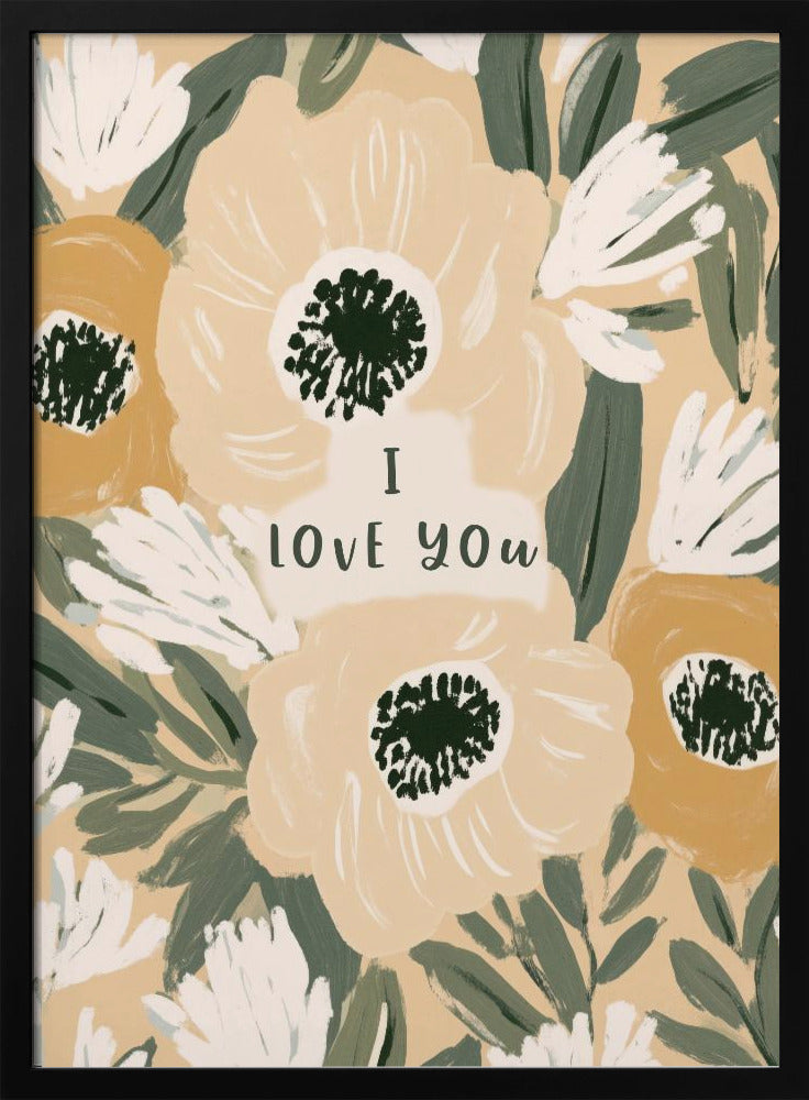 Bloemenliefdesbrief | Poster