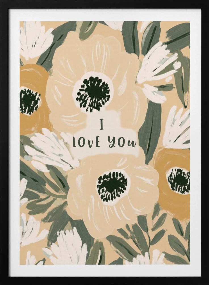 Bloemenliefdesbrief | Poster
