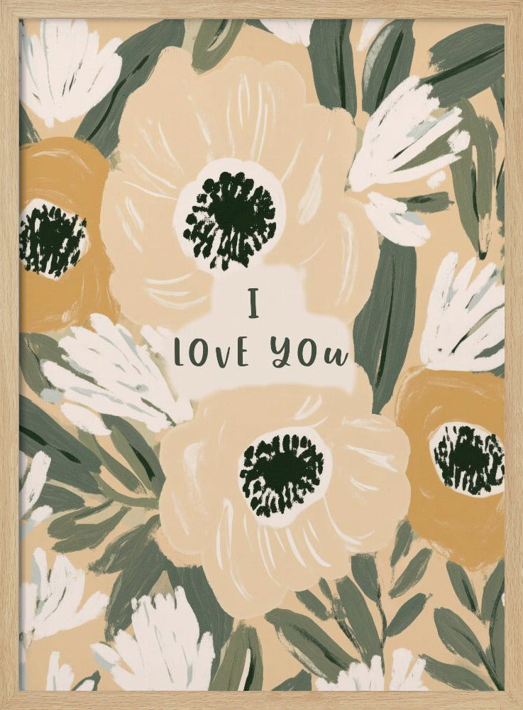 Bloemenliefdesbrief | Poster