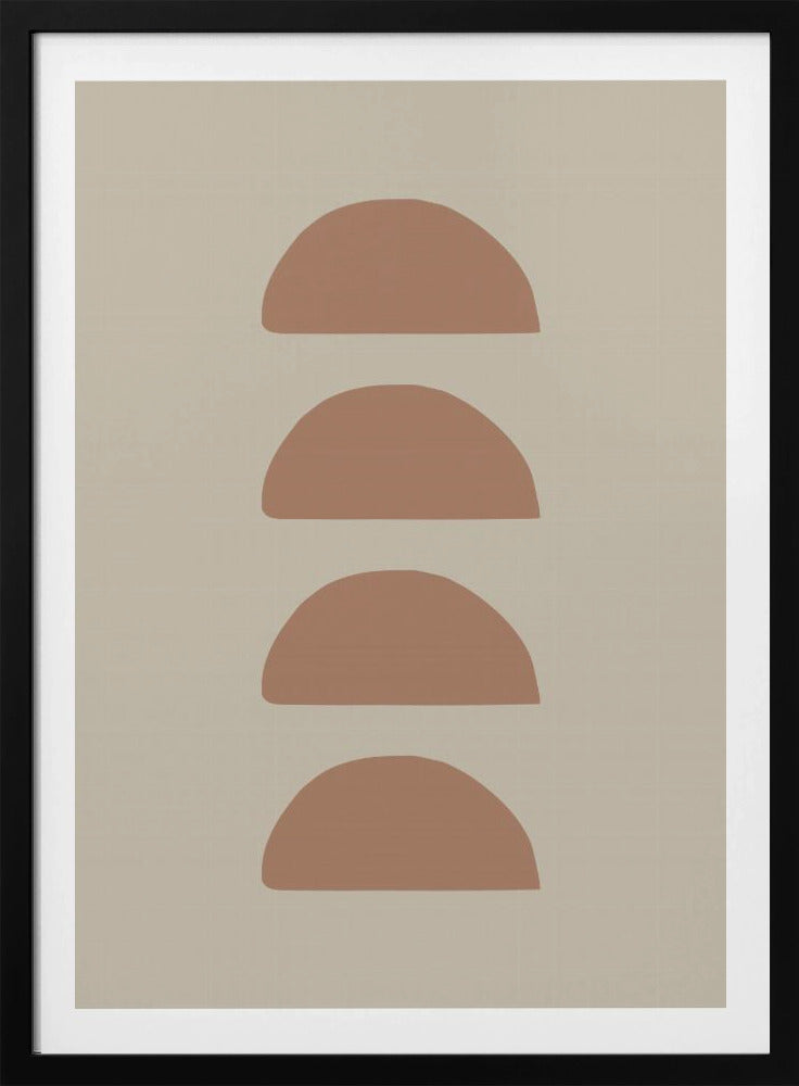 Geometrische Mocha | Poster