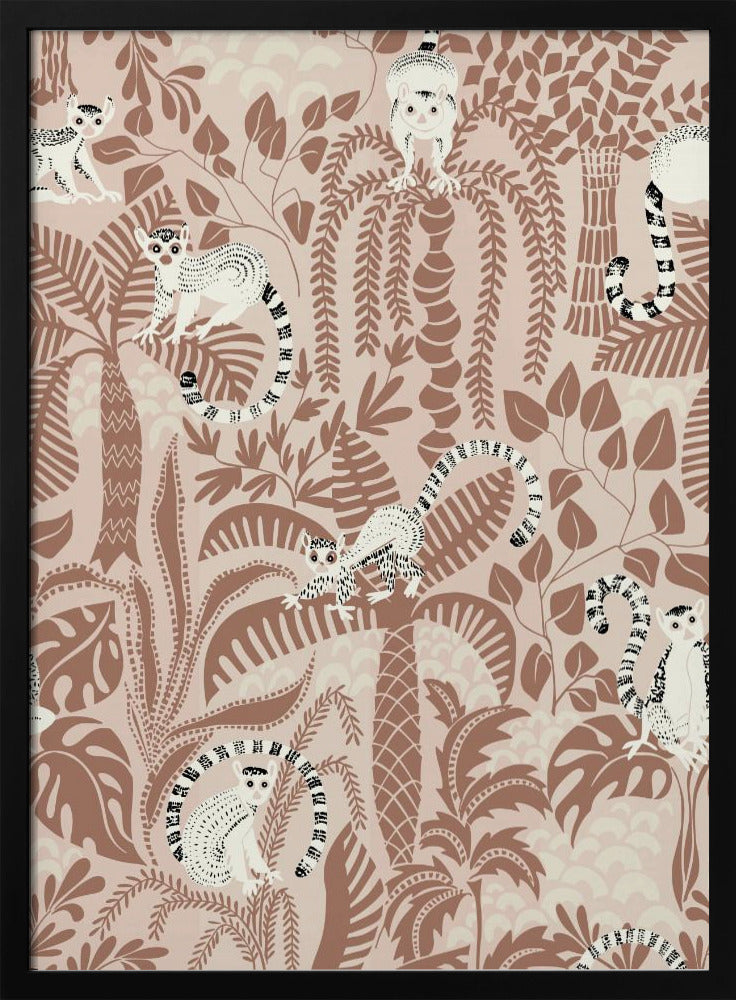 Jungle-avontuur Mocha Mousse | Poster