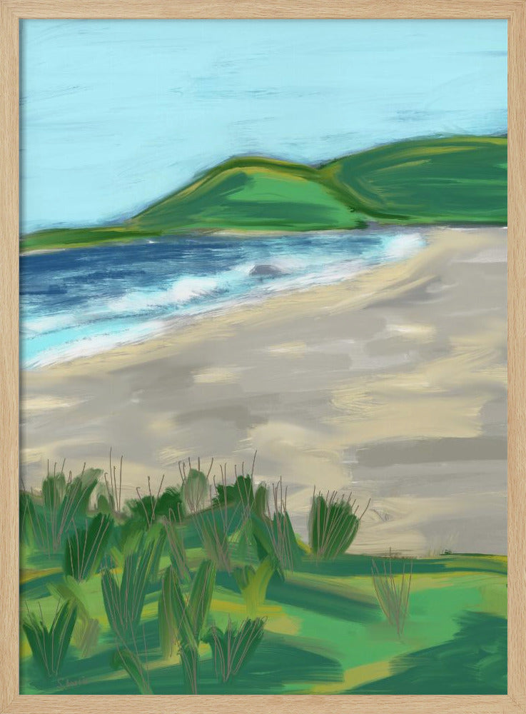 Dromerig strandtafereel | Poster