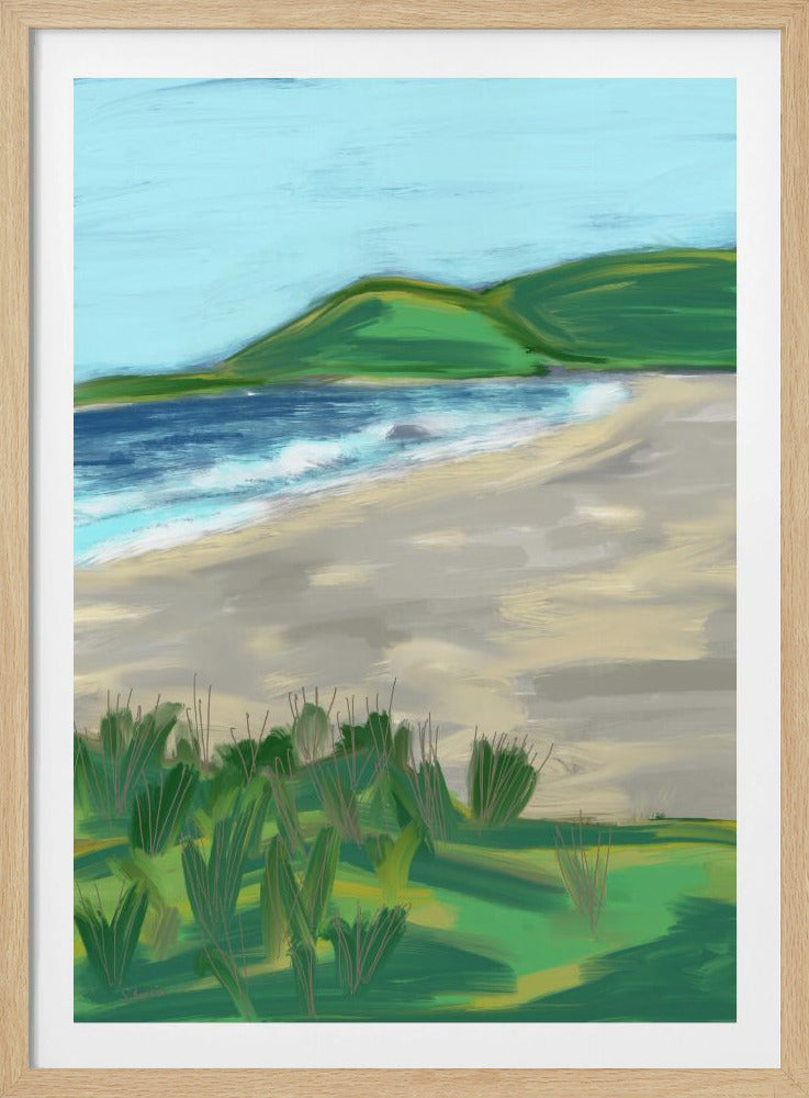 Dromerig strandtafereel | Poster