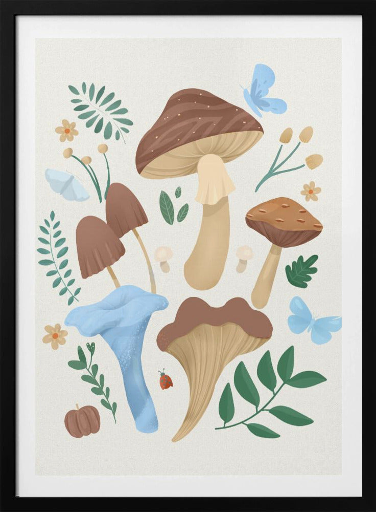 Mocha-paddestoelen | Poster