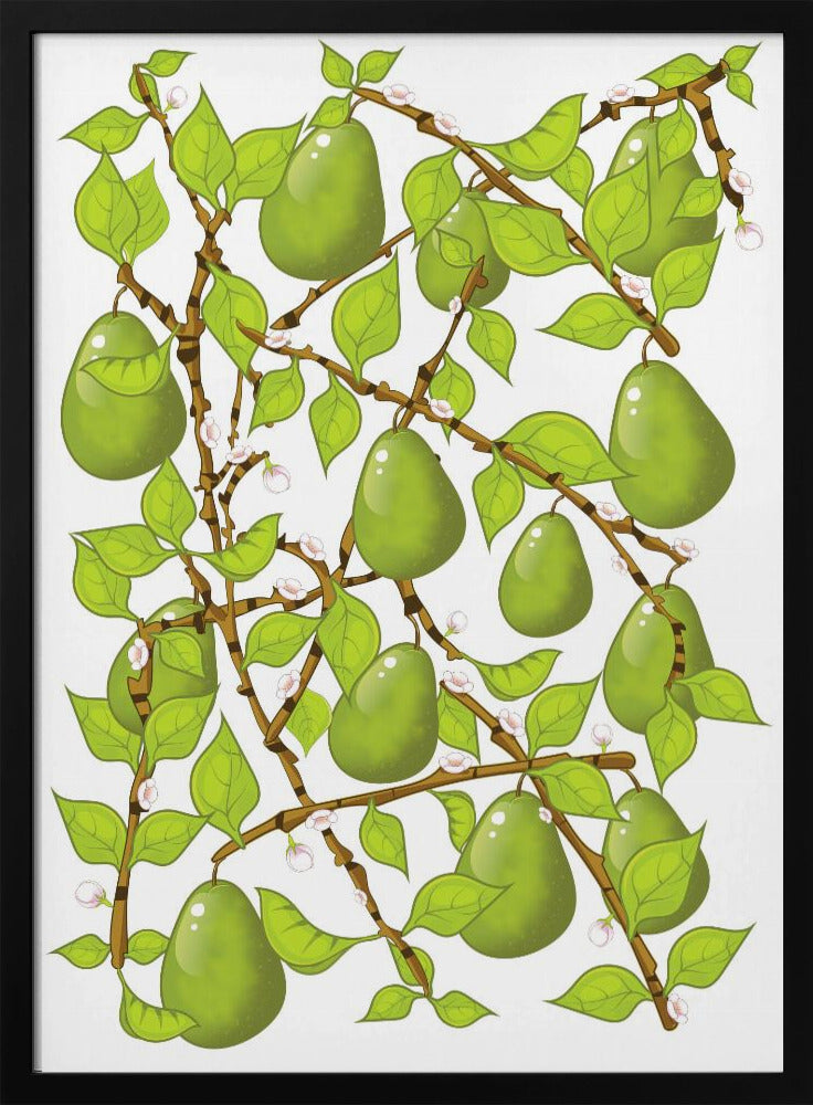 Perenbloesemwarboel | Poster