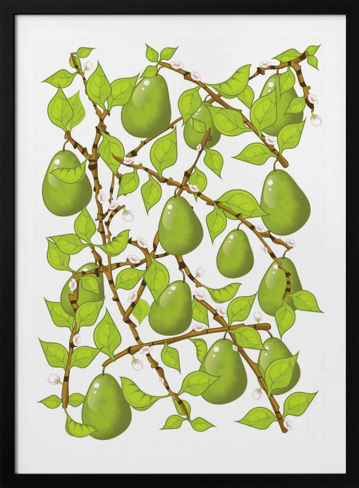 Perenbloesemwarboel | Poster