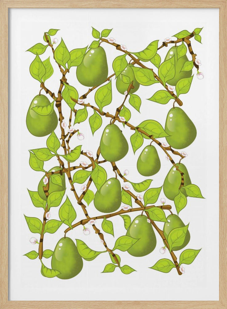 Perenbloesemwarboel | Poster