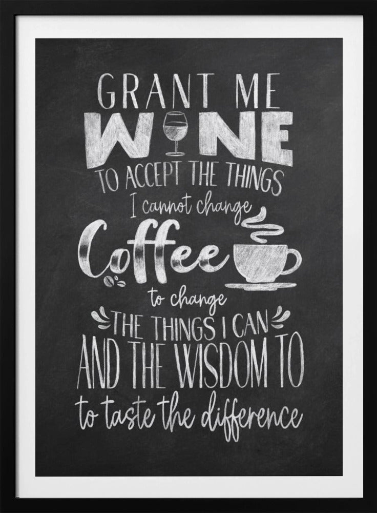 Wijn en koffie | Poster