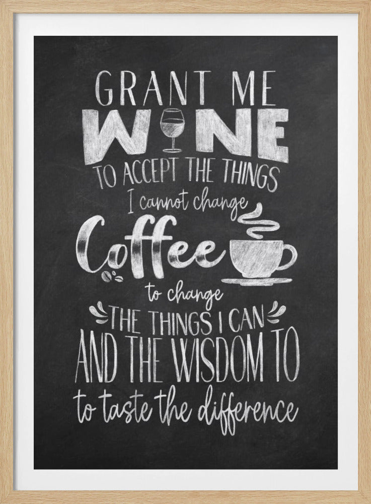 Wijn en koffie | Poster
