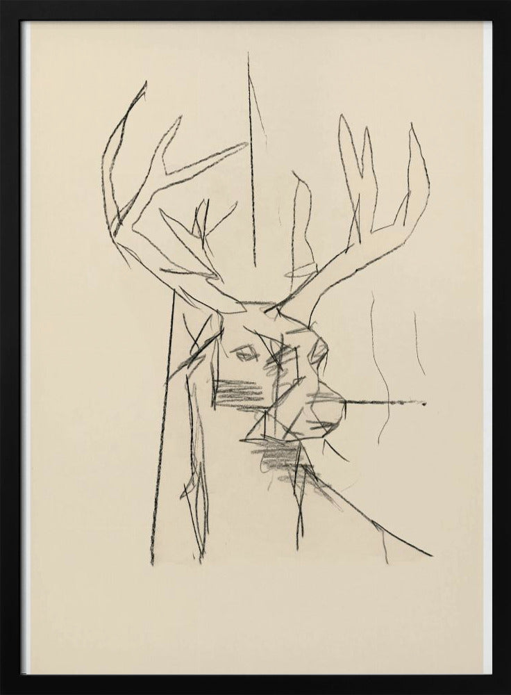 Étude Cerf (hert) nr. 2 | Poster