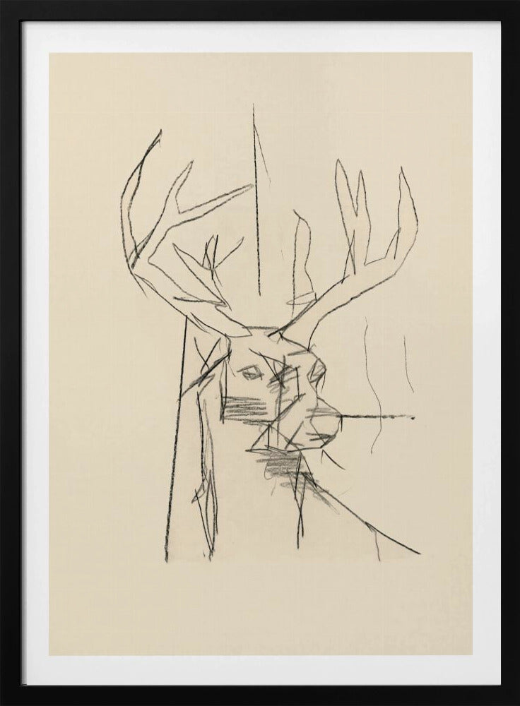 Étude Cerf (hert) nr. 2 | Poster