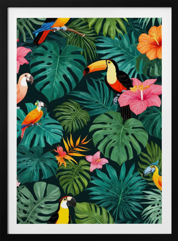 Tropisch paradijs junglepatroon | Poster