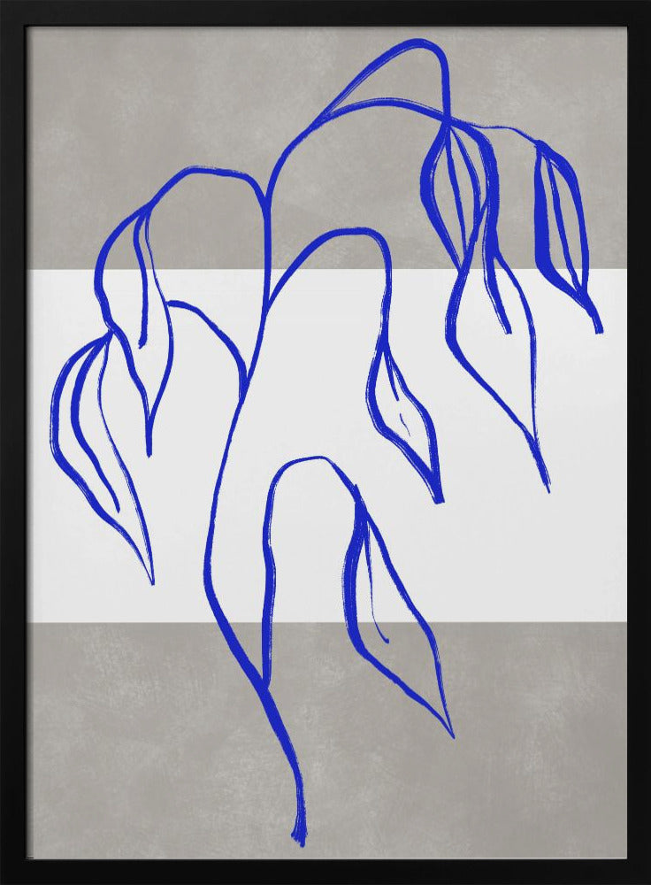 Blauwe Elegantie | Poster
