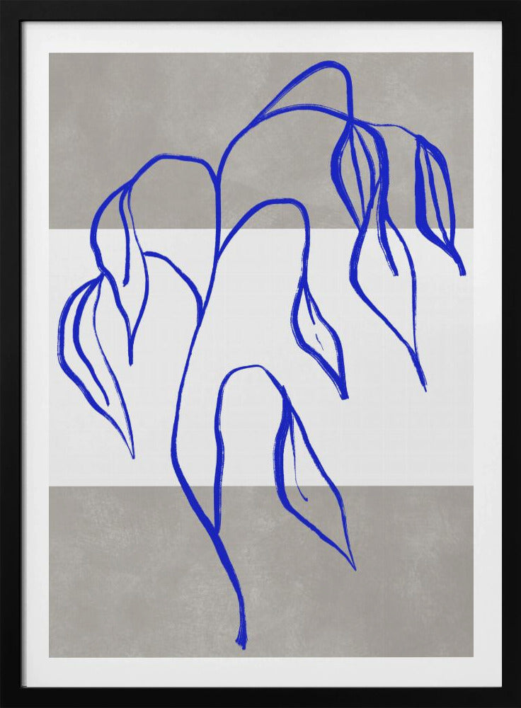 Blauwe Elegantie | Poster