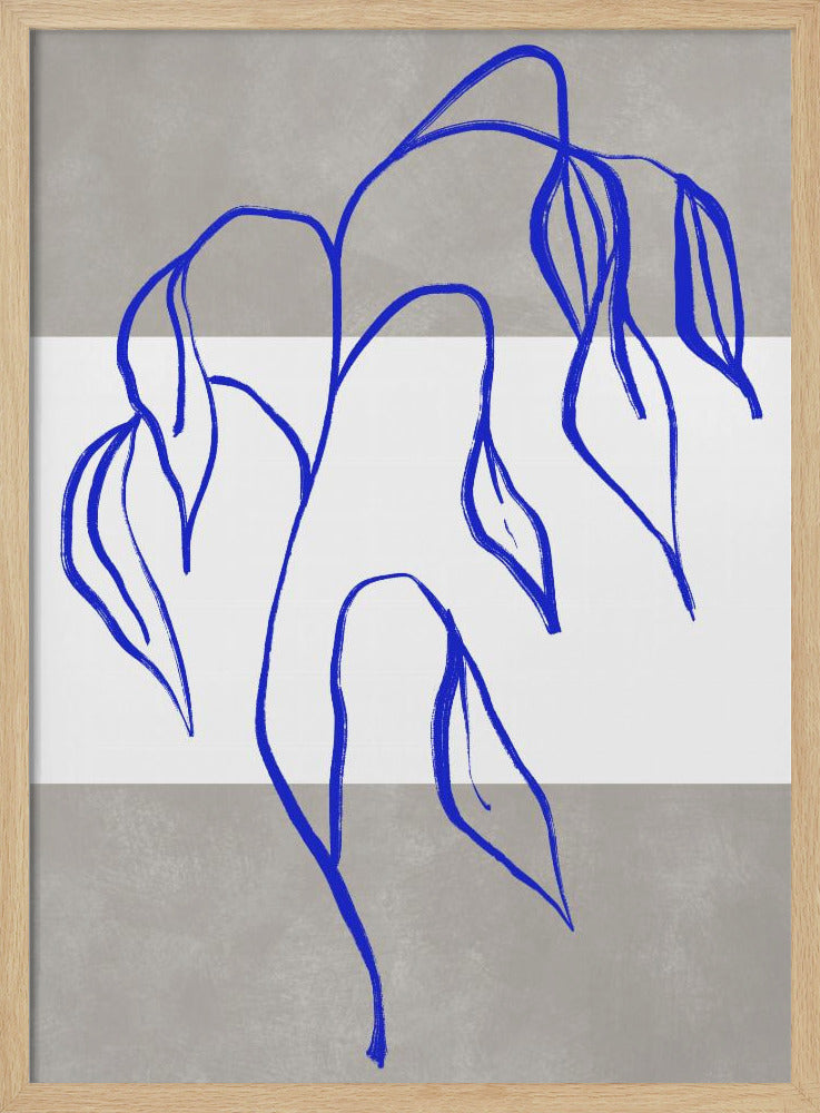 Blauwe Elegantie | Poster