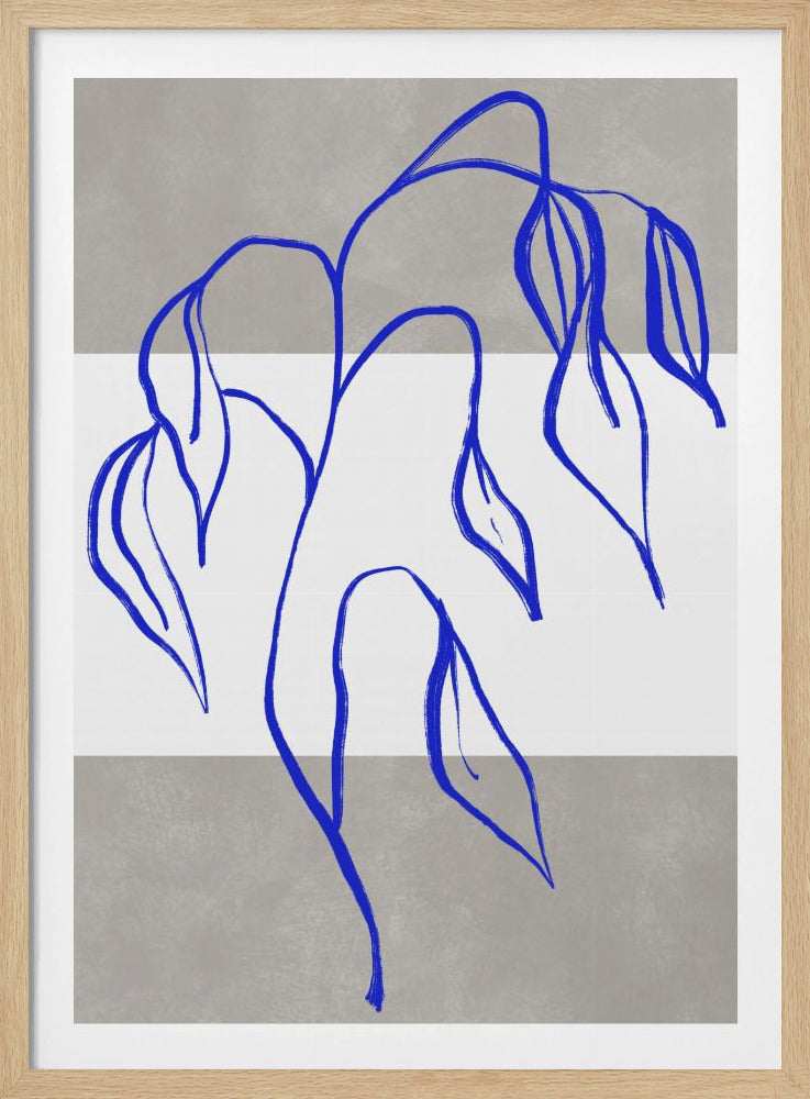 Blauwe Elegantie | Poster