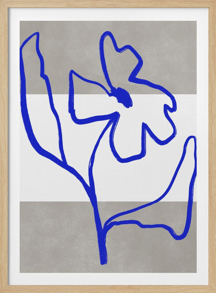 Blauwe Lijn Bloesem | Poster