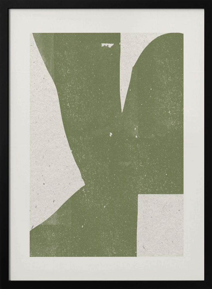 Groene abstracte vorm | Poster