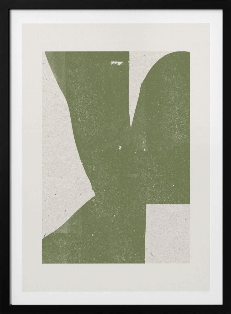 Groene abstracte vorm | Poster