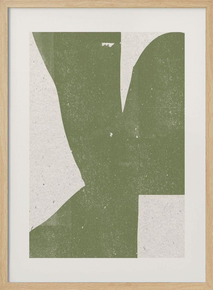 Groene abstracte vorm | Poster