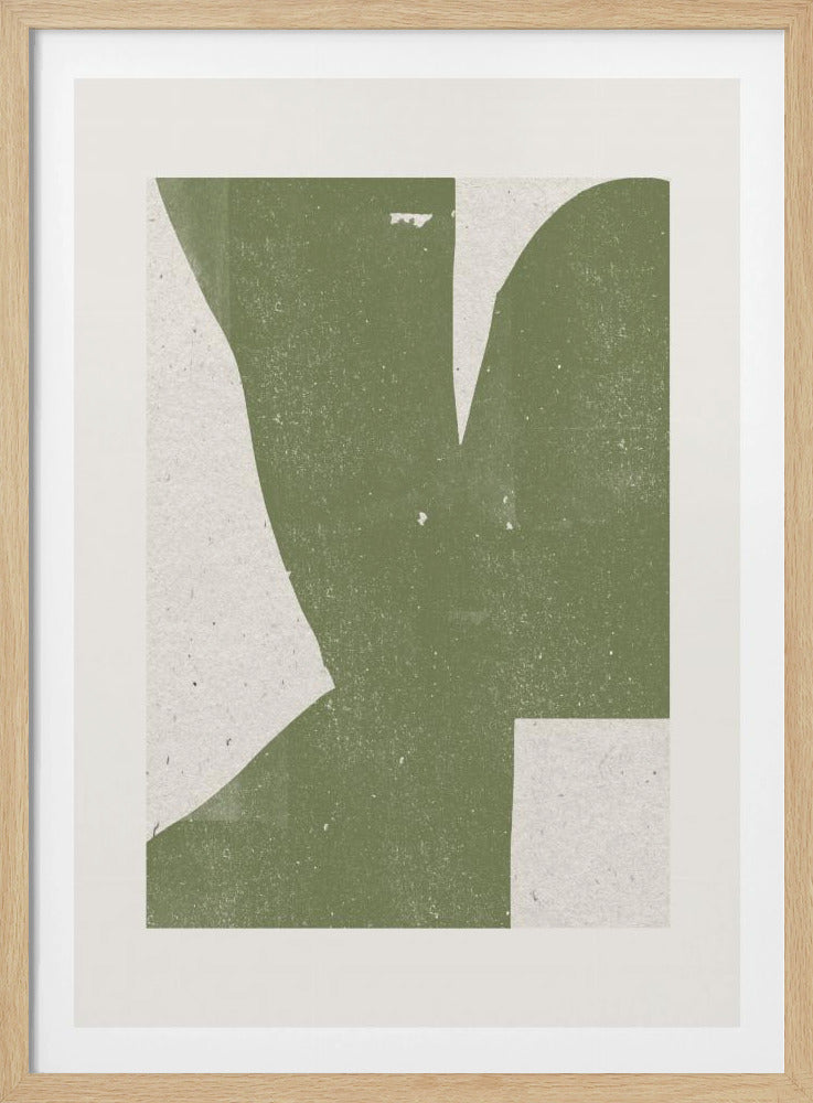 Groene abstracte vorm | Poster