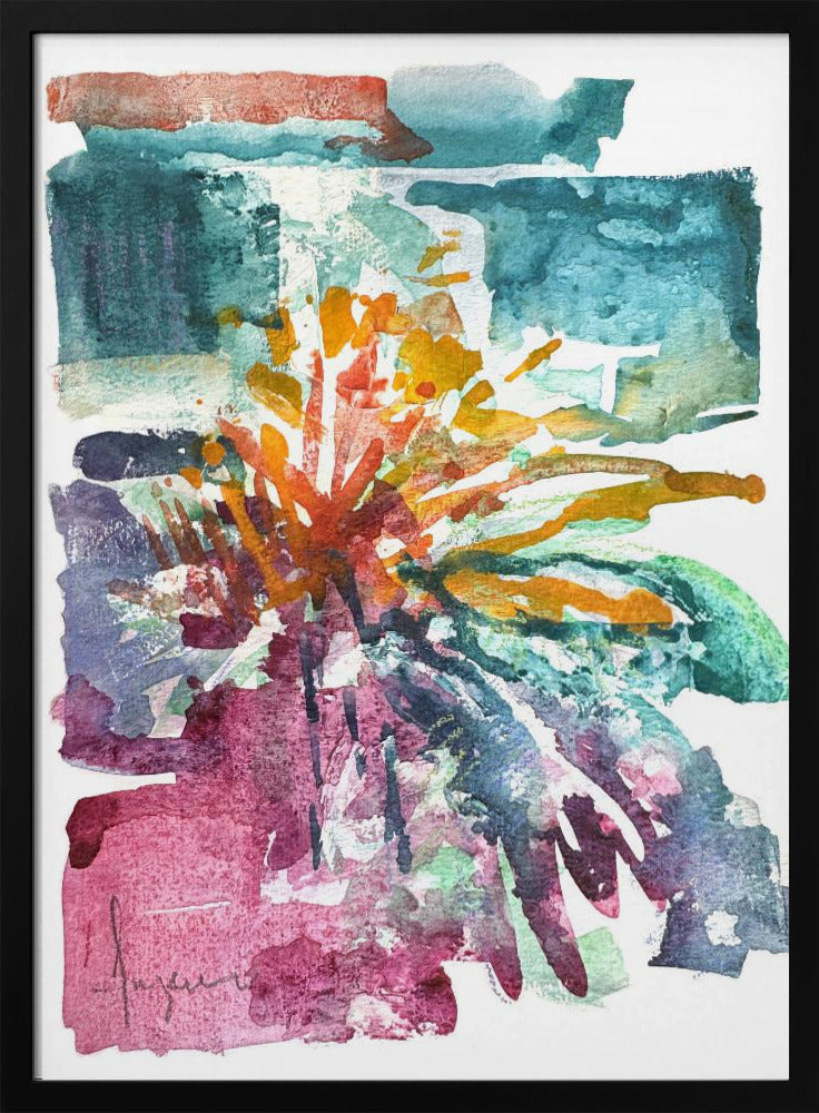 Orchideeën Passie Aquarel | Poster