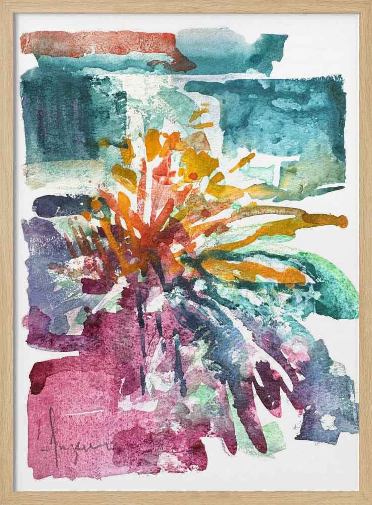 Orchideeën Passie Aquarel | Poster