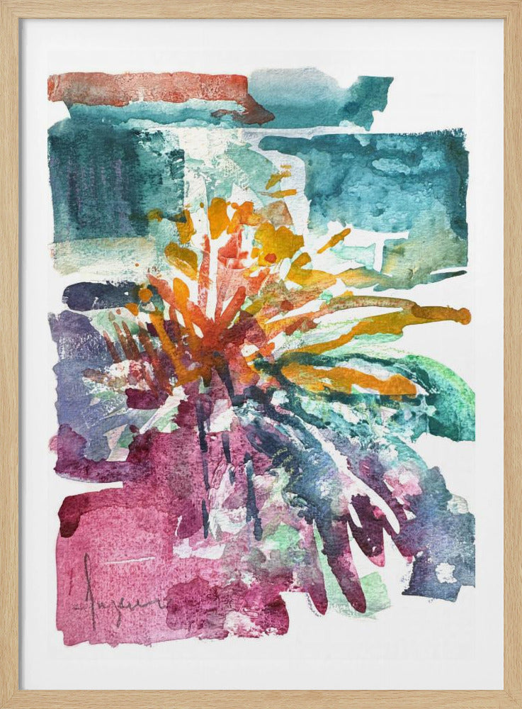 Orchideeën Passie Aquarel | Poster