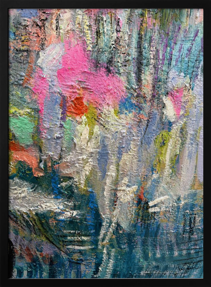 Expressionistisch kleurrijk abstract | Poster