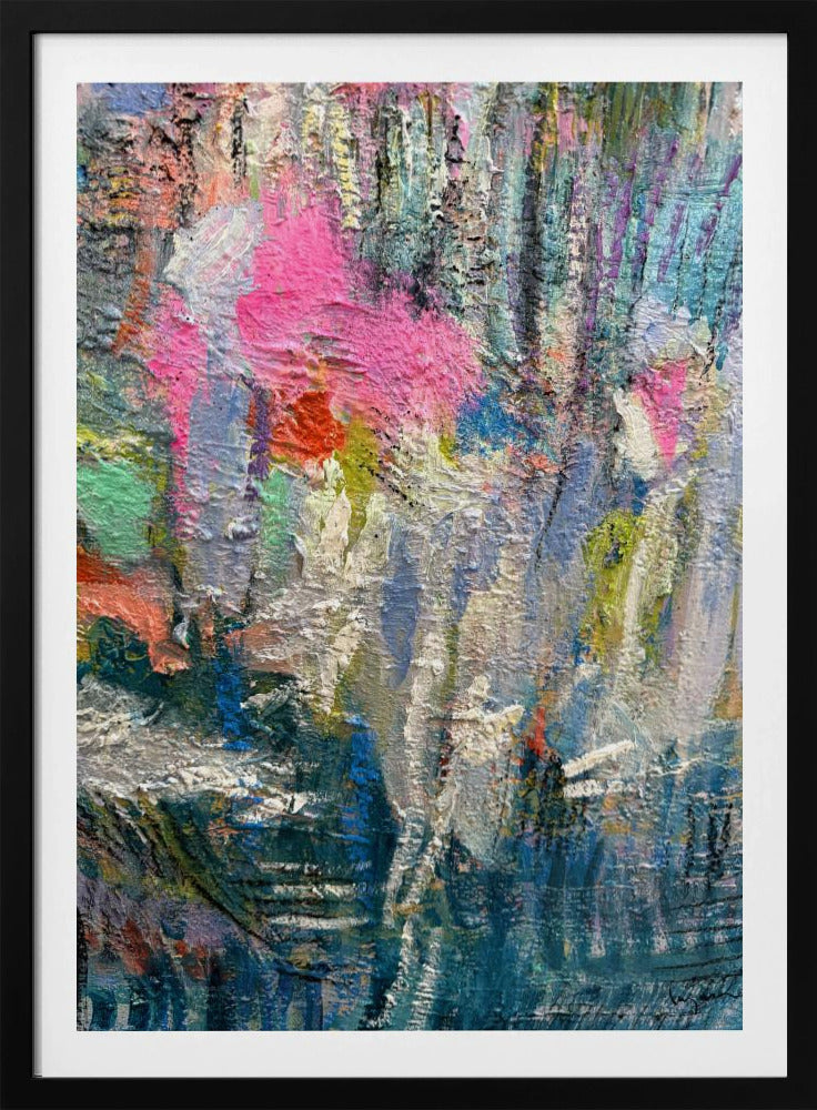Expressionistisch kleurrijk abstract | Poster