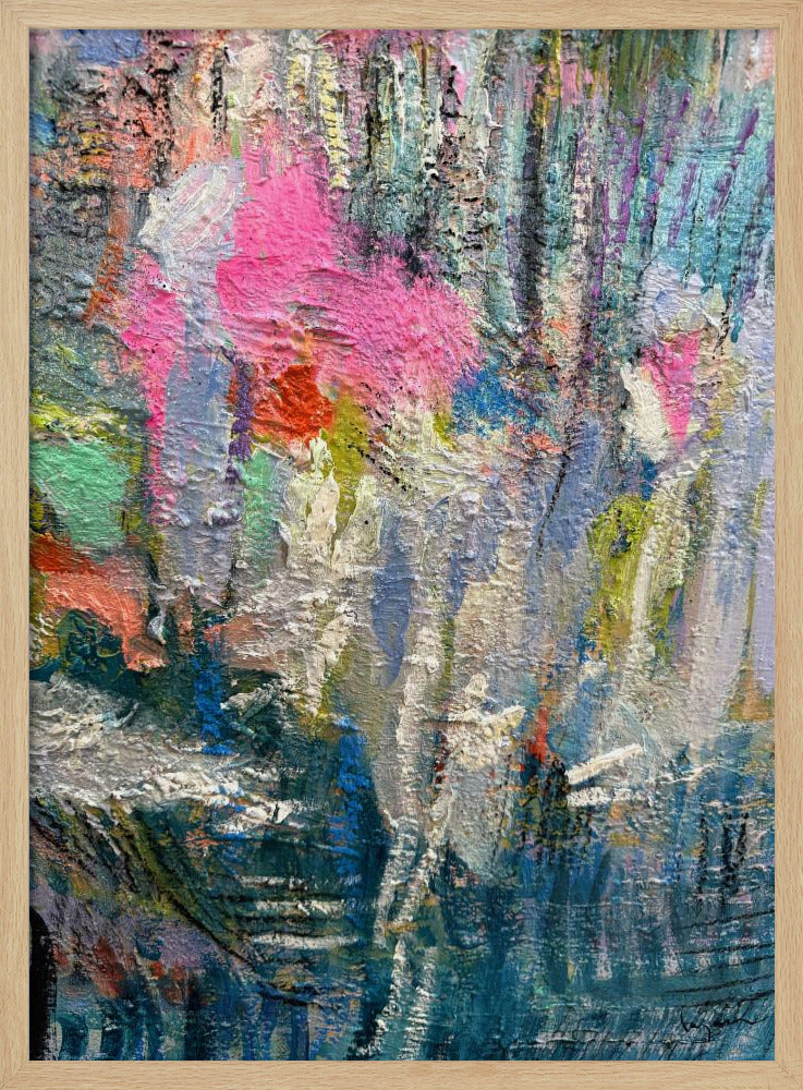 Expressionistisch kleurrijk abstract | Poster