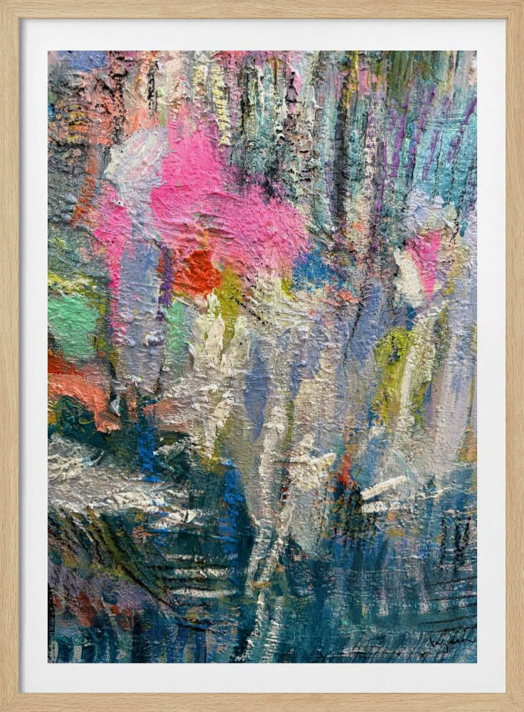 Expressionistisch kleurrijk abstract | Poster