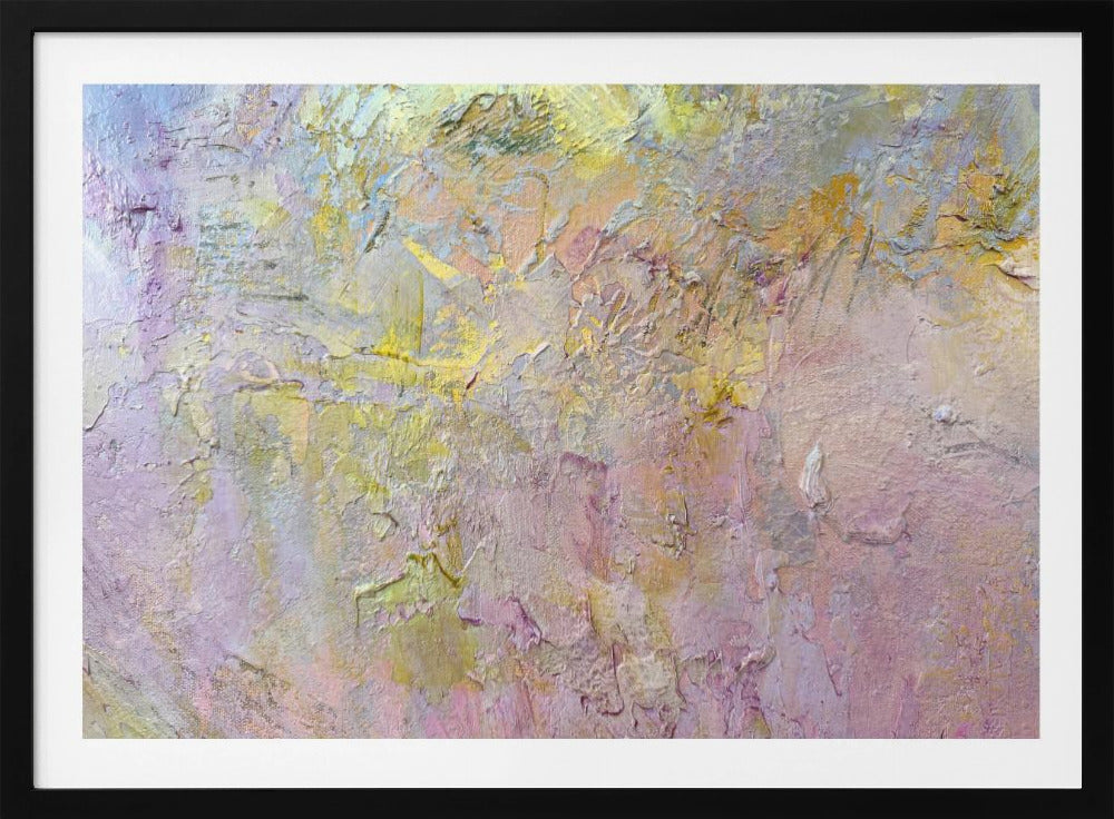 Goud en roze abstract | Poster