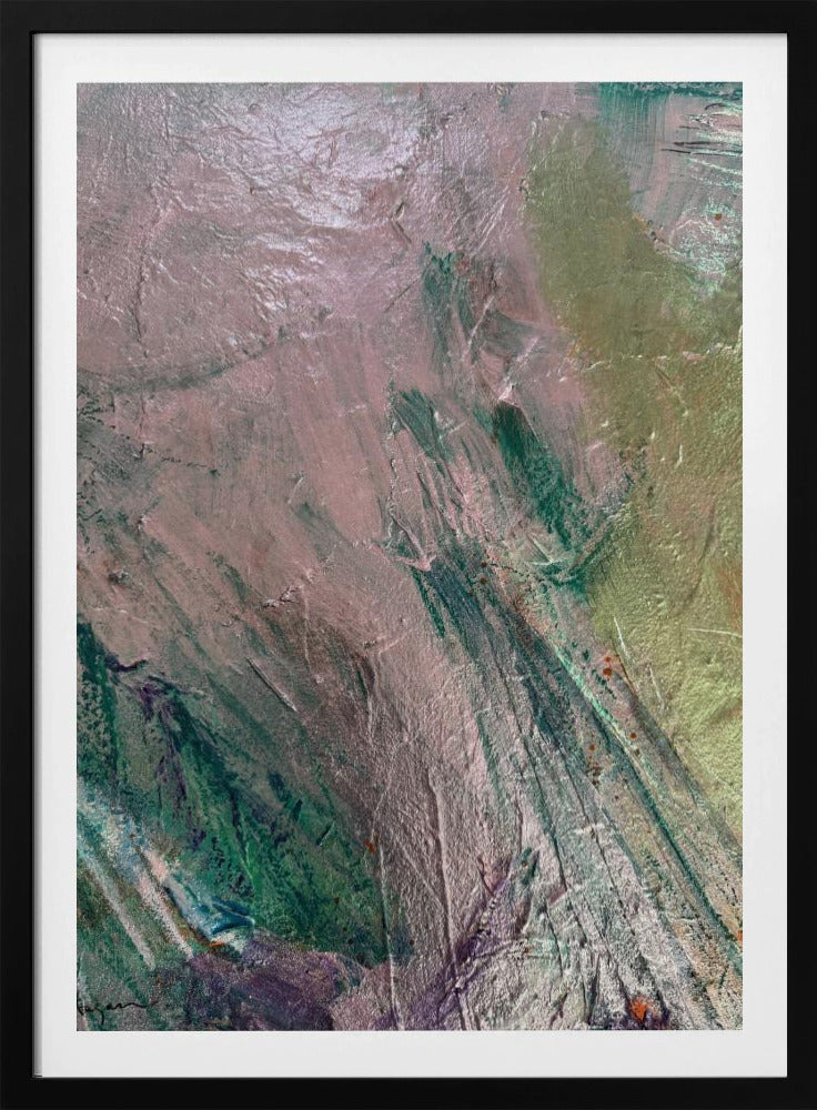 Mystieke roze penseelstreken | Poster