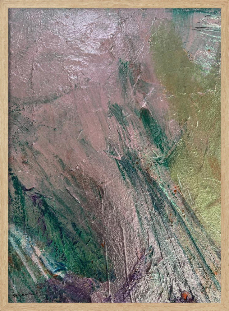 Mystieke roze penseelstreken | Poster