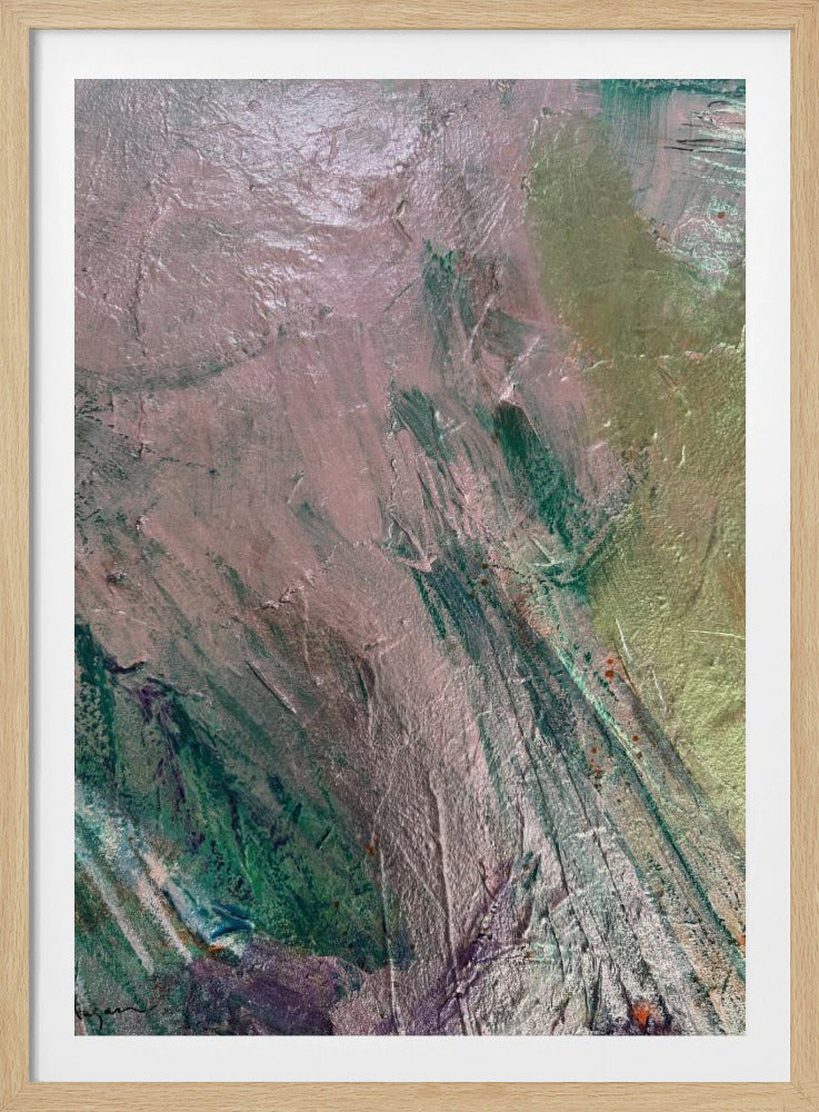 Mystieke roze penseelstreken | Poster