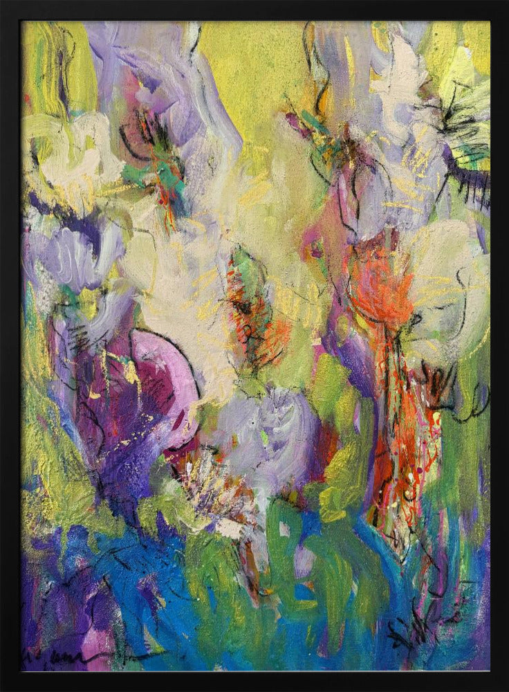 Abstracte Bloesemdans | Poster