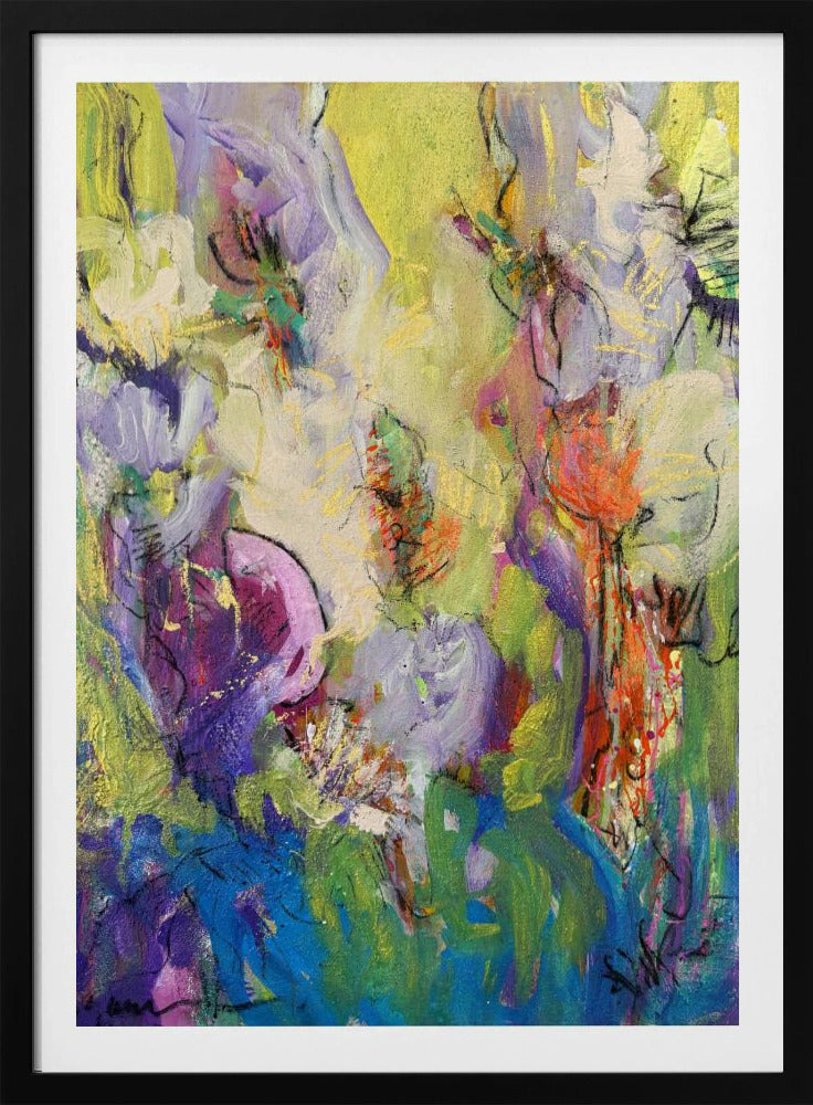 Abstracte Bloesemdans | Poster
