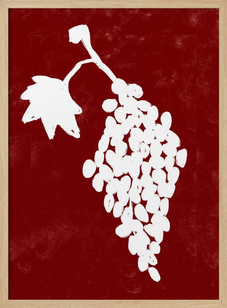 Wijnstoksilhouet | Poster