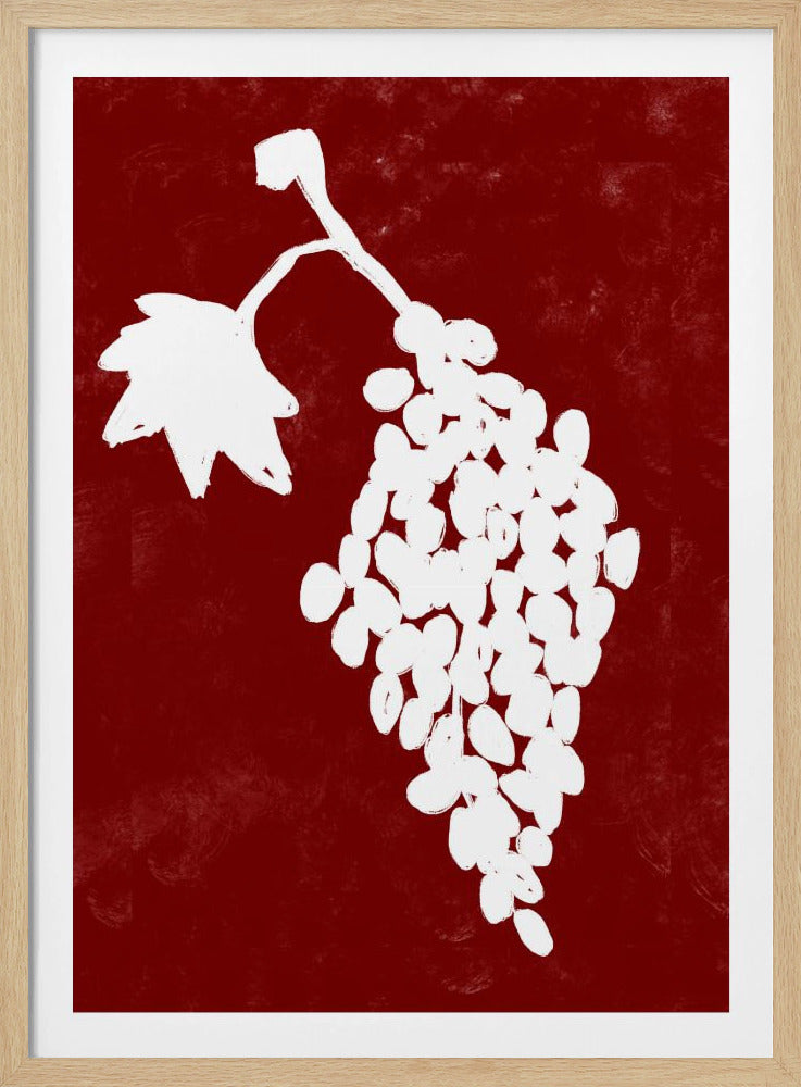 Wijnstoksilhouet | Poster